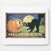 Halloween Scaredy Cat Mousepads