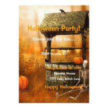 Halloween Scene Invitation