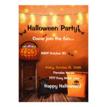 Halloween Scene Invitation