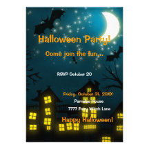 Halloween Scene Invitation