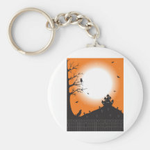 Halloween Scene Keychain