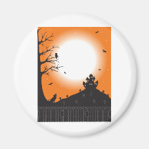 Halloween Scene Magnet