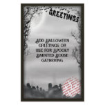 Halloween Scene Photo Frame stationery