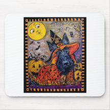 Halloween Scottish Terrier Mouse Pads