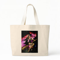 Halloween Sexy Cosmic Witch Canvas Bag