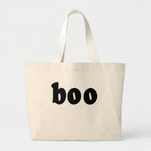 Halloween Shirt That says BOO Canvas Bag