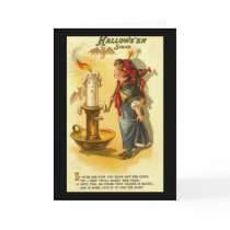 Halloween Signs Child with Candle Greeting Card