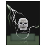 Halloween Skull and Lighting Card flyers