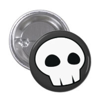Halloween Skull Button