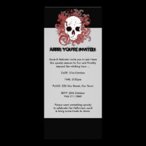 Halloween Skull Invitation invitations