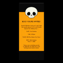 Halloween Skull Invitation invitations