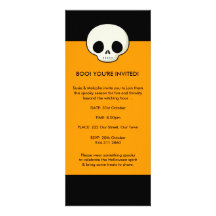 Halloween Skull Invitation