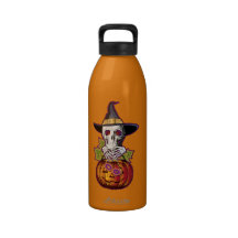 Halloween Skull 'n Pumpkin Drinking Bottles