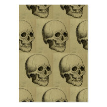 Halloween Skull Pattern Business Card