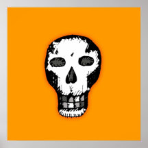 Halloween Skull Poster
