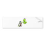 Halloween Slime Monster Attacks Dracula Bumper Sticker