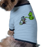 Halloween Slime Monster Attacks Dracula Dog T Shirt