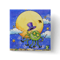 Halloween Spider Button