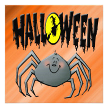 Halloween Spider Invitation