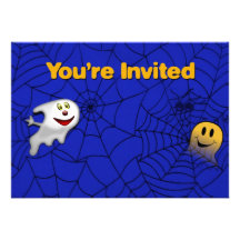 Halloween Spider Web Invitation