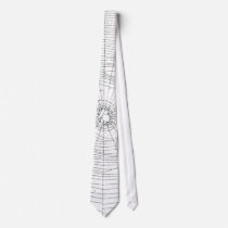 Halloween Spiderweb Tie, Black & White, Funny