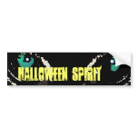 Halloween Spirit Green Eyes Bumper Sticker bumper stickers