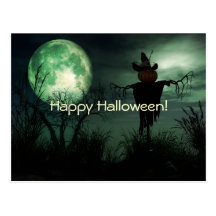 Halloween Spooky Scenes Postcard