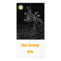 Halloween Spooky Tree Photocard Customized Photo Card