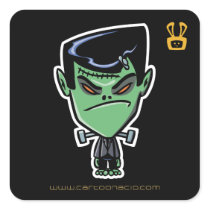 Halloween Stickers - Cartoon Frankenstein Monster stickers