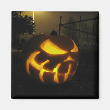 Halloween Street Fridge Magnets