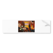 Halloween Theme Safety Geeks Funny Warning Bumper Stickers