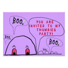 Halloween Thumbies Party! Personalized Invite
