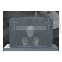 Halloween Tomb Stone Cards