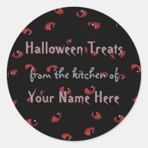 Halloween Treats Kitchen Stickers