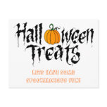 halloween treats postcards