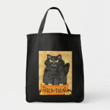 Halloween Trick or Treat Black Cat Bag
