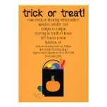 Halloween Trick or Treat Candy Bag Invitation