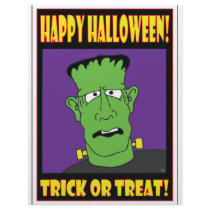 HALLOWEEN TRICK OR TREAT CARD CUSTOMIZED LETTERHEAD