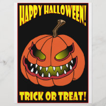 HALLOWEEN TRICK OR TREAT CARDS -1 FLYERS