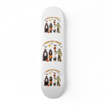 Halloween Trick or Treat Dogs Skateboard Deck