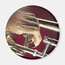 Halloween Trombone with a Monster Hand Magnets