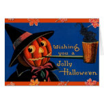 Halloween vintage carte de vœux
