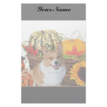 Halloween Welsh corgi Stationery Paper