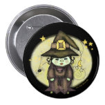 Halloween Witch Button
