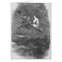 Halloween Witch Greeting Card