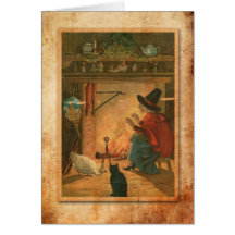 Halloween Witch Greeting Cards