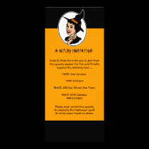 Halloween Witch Invitation invitations