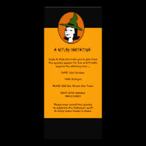 Halloween Witch Invitation invitations