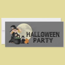 Halloween Witch Party invitations
