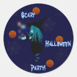 Halloween Witch Party Stickers